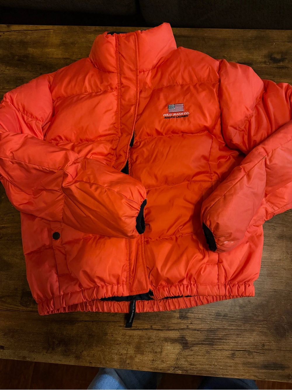 Polo by Ralph Lauren Orange Puffer Jacket